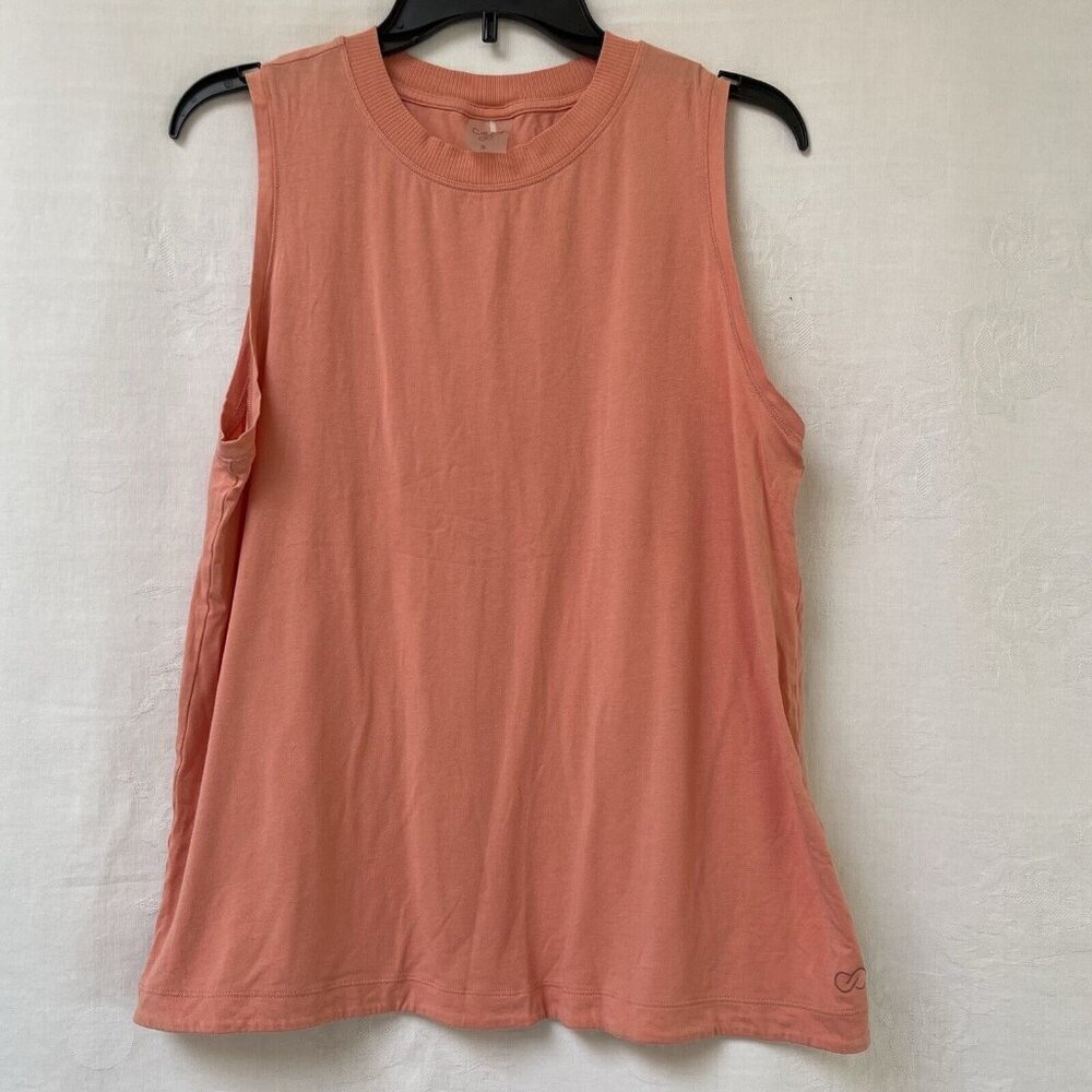 Calia Top Blouse Womens Small Coral Sleeveless Tank Stretch Activewear Athletic